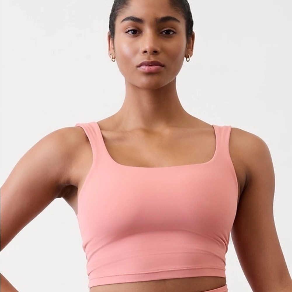 🌸 Athleta Transcend Square Neck Crop Sports Bra D–DD+